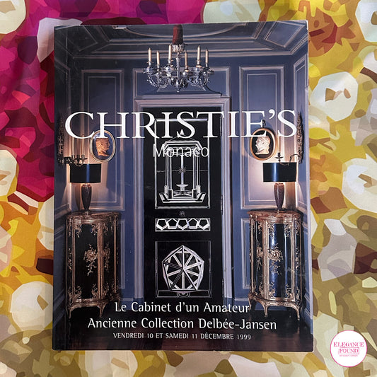 Christie's Le Cabinet d'un Amateur Ancienne Collection Delbeé-Jansen Monaco 11 Décembre 1999