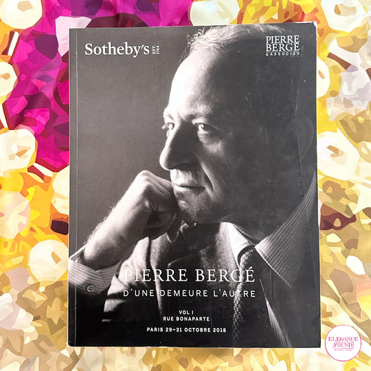 Sotheby's Pierre Bergé D'une Demeure l'Autre Paris October 29-31 2018 Volume 1 Rue Bonaparte