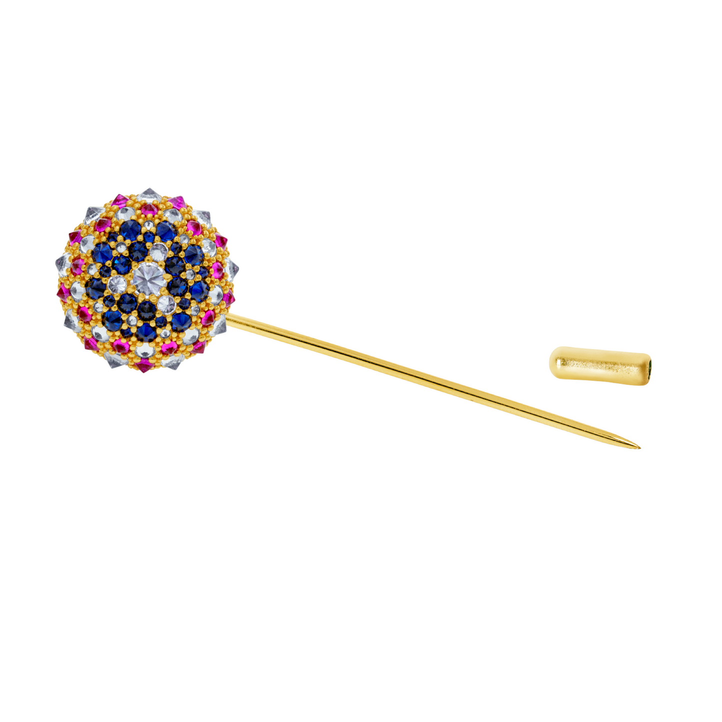 America Bonbon Lapel Pin in Gold-Plated Solid Sterling Silver