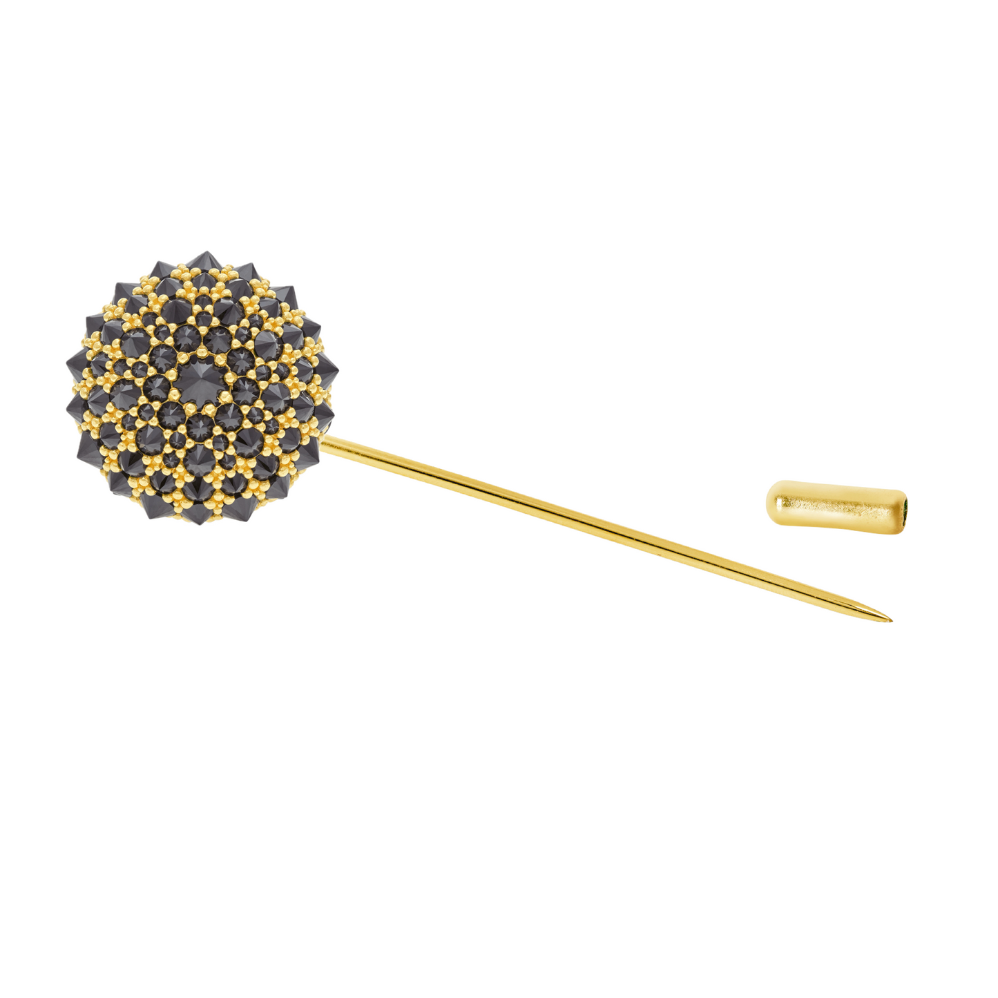 Midnight Bonbon Lapel Pin in Gold-Plated Solid Sterling Silver