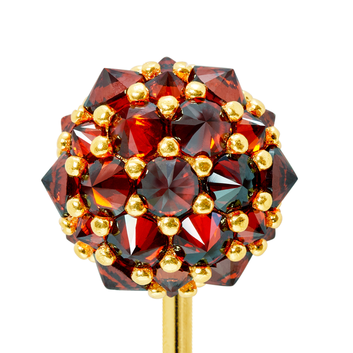 Pumpkin Perfect Bonbon Lapel Pin in Gold-Plated Solid Sterling Silver